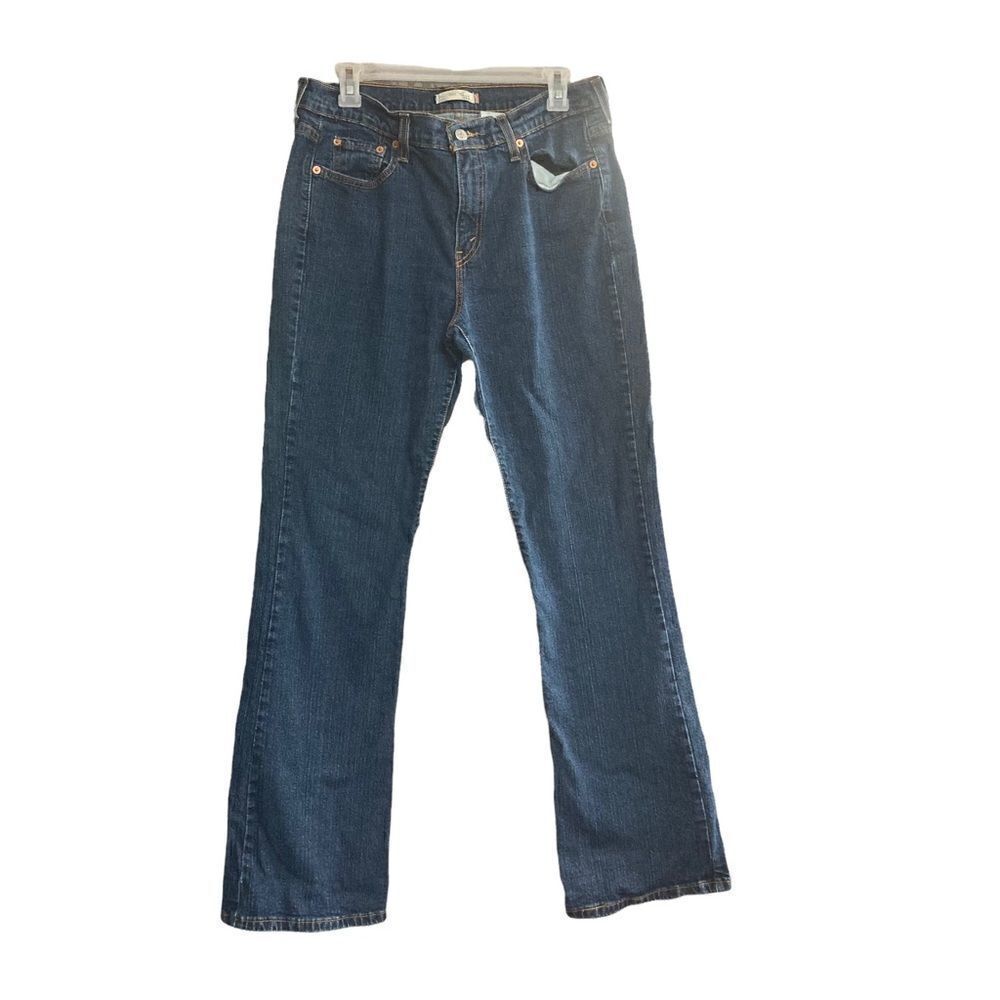 LEVI‎ STRAUSS Women’s Bootcut 515 Size 12 M Inseam 30.5 Dark Wash